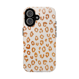 Copper Leopard Print Phone Case