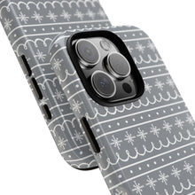 Load image into Gallery viewer, Gray Snowflake Pattern Phone Case