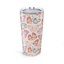 Load image into Gallery viewer, Orange and Pink Butterfly Travel Mug
