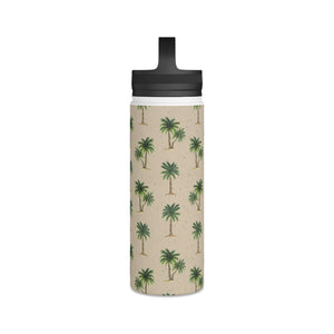 Palm Tree Handle Lid Water Bottle