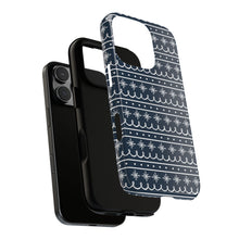 Load image into Gallery viewer, Blue Snowflake Pattern Phone Case