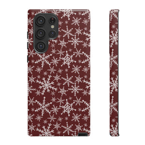 Red Snowflakes Phone Case