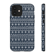 Load image into Gallery viewer, Blue Snowflake Pattern Phone Case