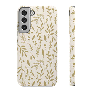 Gold Falling Leaves Phone Case
