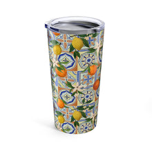 Load image into Gallery viewer, Orange and Lemon Tile Travel Mug