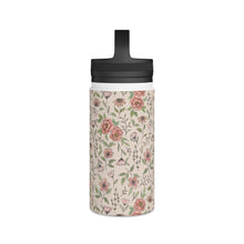 Load image into Gallery viewer, Spring Floral Handle Lid Water Bottle