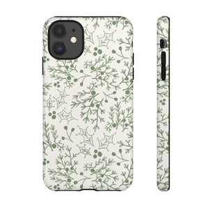 Green Christmas Branch Phone Case