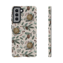 Load image into Gallery viewer, Winter Branches, Berries and Pine Cones Phone Case