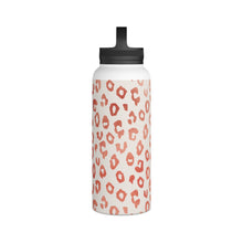 Load image into Gallery viewer, Rose Gold Leopard Print Handle Lid Water Bottle