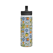 Load image into Gallery viewer, Mediterranean Stamps Handle Lid Water Bottle