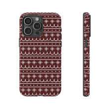 Load image into Gallery viewer, Red Snowflake Pattern Phone Case