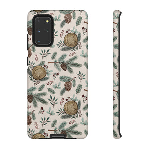 Winter Branches, Berries and Pine Cones Phone Case