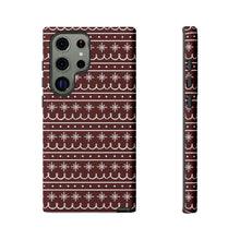 Load image into Gallery viewer, Red Snowflake Pattern Phone Case