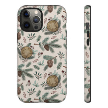 Load image into Gallery viewer, Winter Branches, Berries and Pine Cones Phone Case