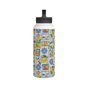Mediterranean Stamps Handle Lid Water Bottle