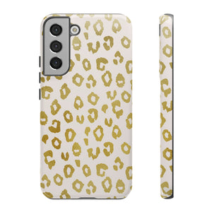 Gold Leopard Print Phone Case