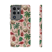 Load image into Gallery viewer, Flamingo Coconut Phone Case