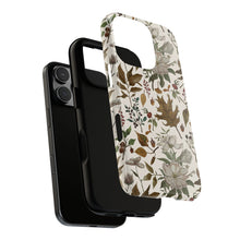 Load image into Gallery viewer, Watercolor Fall Leaves and Flowers Phone Case
