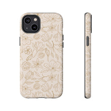 Load image into Gallery viewer, Gold Magnolia Phone Case