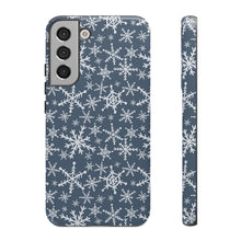 Load image into Gallery viewer, Blue Snowflakes Phone Case