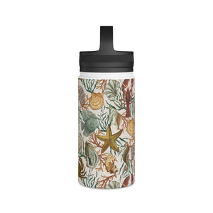 Coastal Creatures Handle Lid Water Bottle
