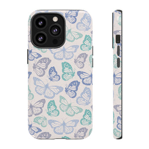 Purple and Green Butterfly Phone Case