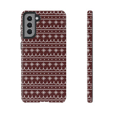 Load image into Gallery viewer, Red Snowflake Pattern Phone Case