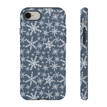 Load image into Gallery viewer, Blue Snowflakes Phone Case