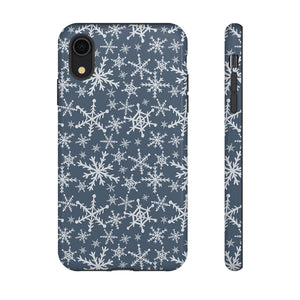 Blue Snowflakes Phone Case
