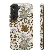 Load image into Gallery viewer, Watercolor Fall Leaves and Flowers Phone Case