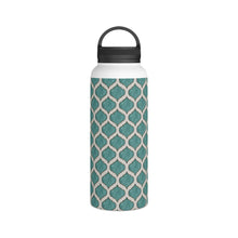 Load image into Gallery viewer, Turquoise Tile Handle Lid Water Bottle