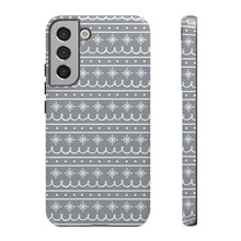Load image into Gallery viewer, Gray Snowflake Pattern Phone Case