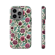 Load image into Gallery viewer, Magenta Floral Eucalyptus Phone Case