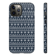 Load image into Gallery viewer, Blue Snowflake Pattern Phone Case
