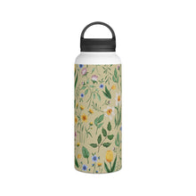 Load image into Gallery viewer, Whimsical Spring Blooms Handle Lid Water Bottle