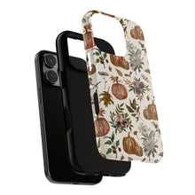 Load image into Gallery viewer, Fall Pumpkins, Flowers and Leaves Phone Case
