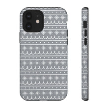 Load image into Gallery viewer, Gray Snowflake Pattern Phone Case