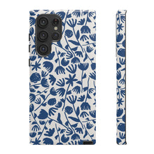 Load image into Gallery viewer, Dark Blue Floral Phone Case