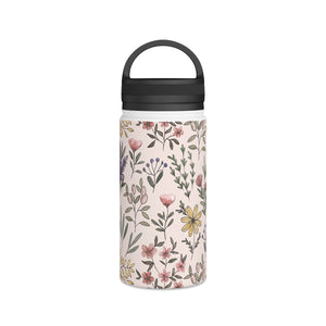Spring Botanical Handle Lid Water Bottle