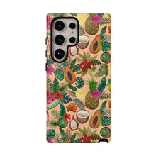 Load image into Gallery viewer, Tropical Fruit and Flowers Phone Case