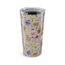 Load image into Gallery viewer, Floral Birthday Cakes, Ice Cream and Cocktails Travel Mug