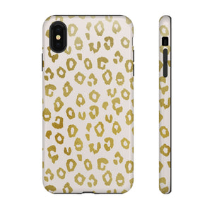 Gold Leopard Print Phone Case