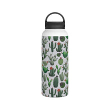 Load image into Gallery viewer, Cactus Watercolor Handle Lid Water Bottle