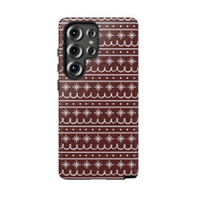 Load image into Gallery viewer, Red Snowflake Pattern Phone Case