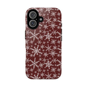 Red Snowflakes Phone Case
