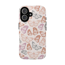 Load image into Gallery viewer, Orange and Pink Butterfly Phone Case