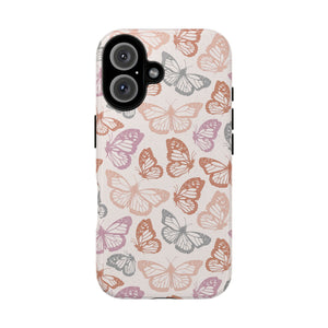 Orange and Pink Butterfly Phone Case