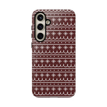 Load image into Gallery viewer, Red Snowflake Pattern Phone Case