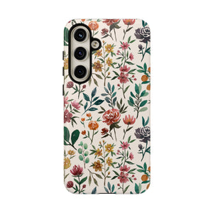 Colorful Watercolor Flowers Phone Case