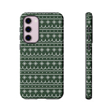 Load image into Gallery viewer, Green Snowflake Pattern Phone Case